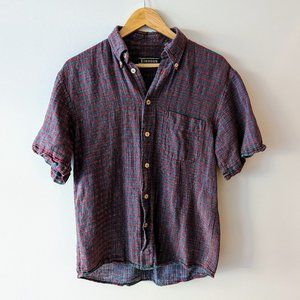EINHORN - Short Sleeve Plaid Shirt - Womens M